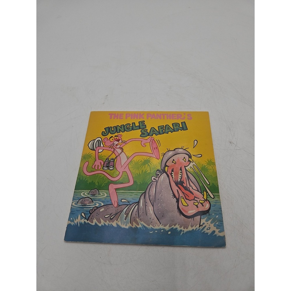 1981 Pink Panther's Jungle Safari "See Hear Read" 33 1/3 Record & Book, Read